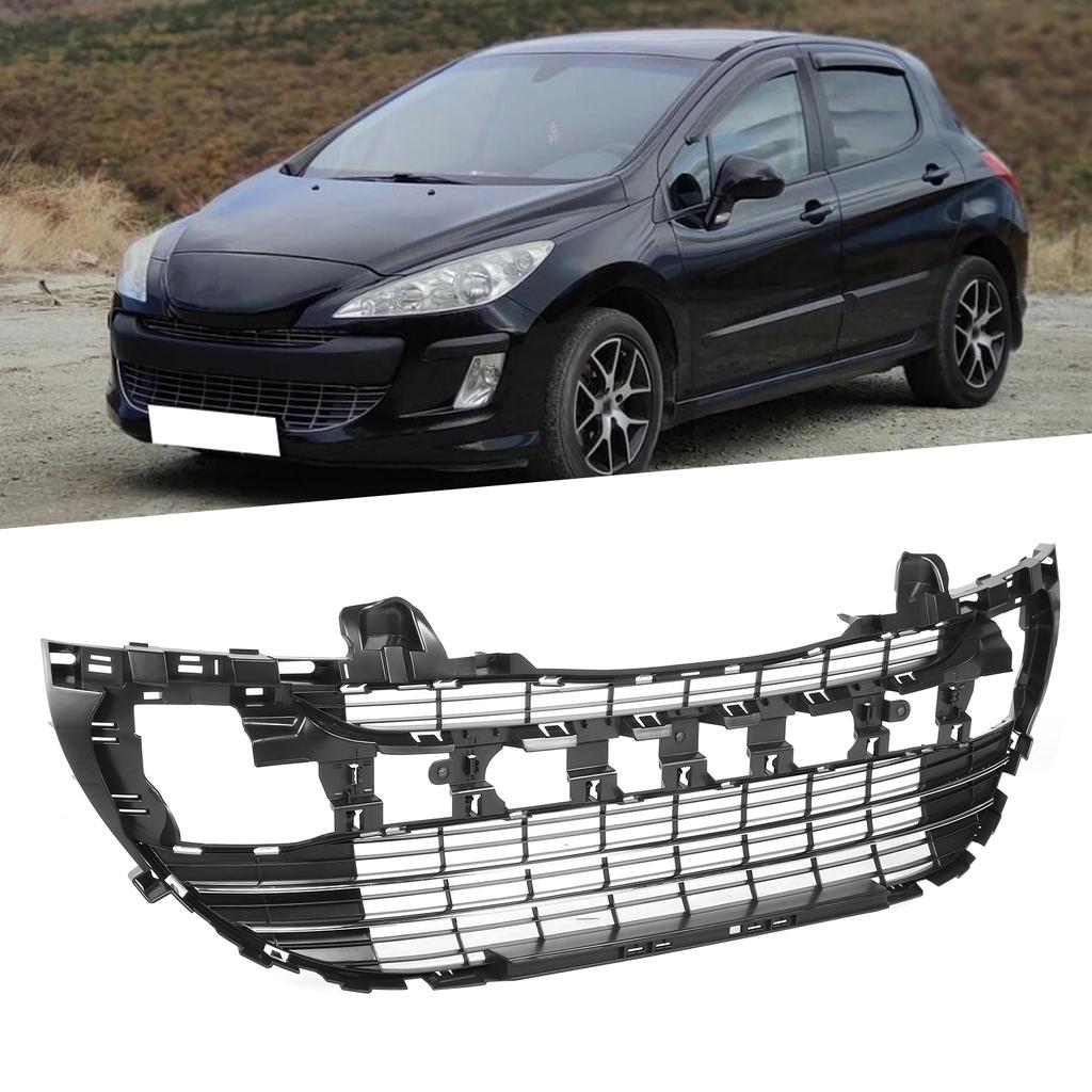 Front Bumper Centre Grille Mesh Protector Grill 7414VJ Fit for Peugeot 308 2008‑2011
