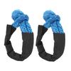 2 Pcs 13mm Soft Shackle 44092 Lbs Breaking Force High Tear Resistance Portable Soft Recovery Tow Strap for Truck SUVs Offroad Vehicels