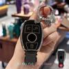 Key Fob Cover Leather Keychain for Mercedes Benz C E M S CLS CLA GLK GLA GLC GLE AMG Class Girly Cute TB7