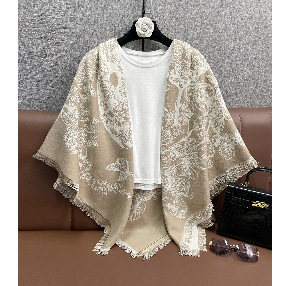 

Дышащая, теплая и универсальная домашняя, осенне-зимняя женская шаль для путешествий, толстый плащ, одеяло с кондиционером 130*130CM