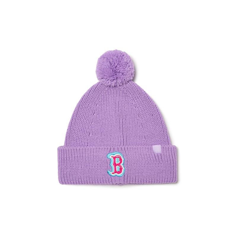 MLB Acrylic Beanies Kids  Purple Fashion 7ABNL0126 OS фиолетовый