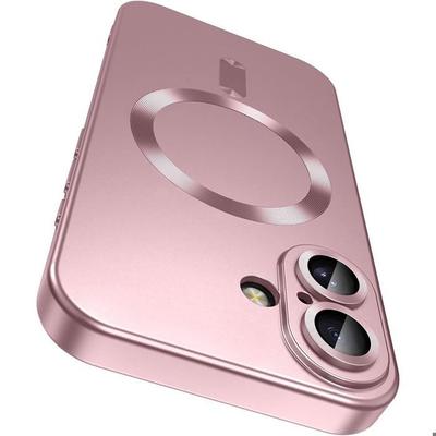 Protective Case - E.F.Connection - for iPhone 17 - Liquid Silicone with Pink Magnetic Circle