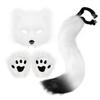 Faux Fur Wolf Paw Fingerless Gloves - Perfect Accessories for Cosplay Costume