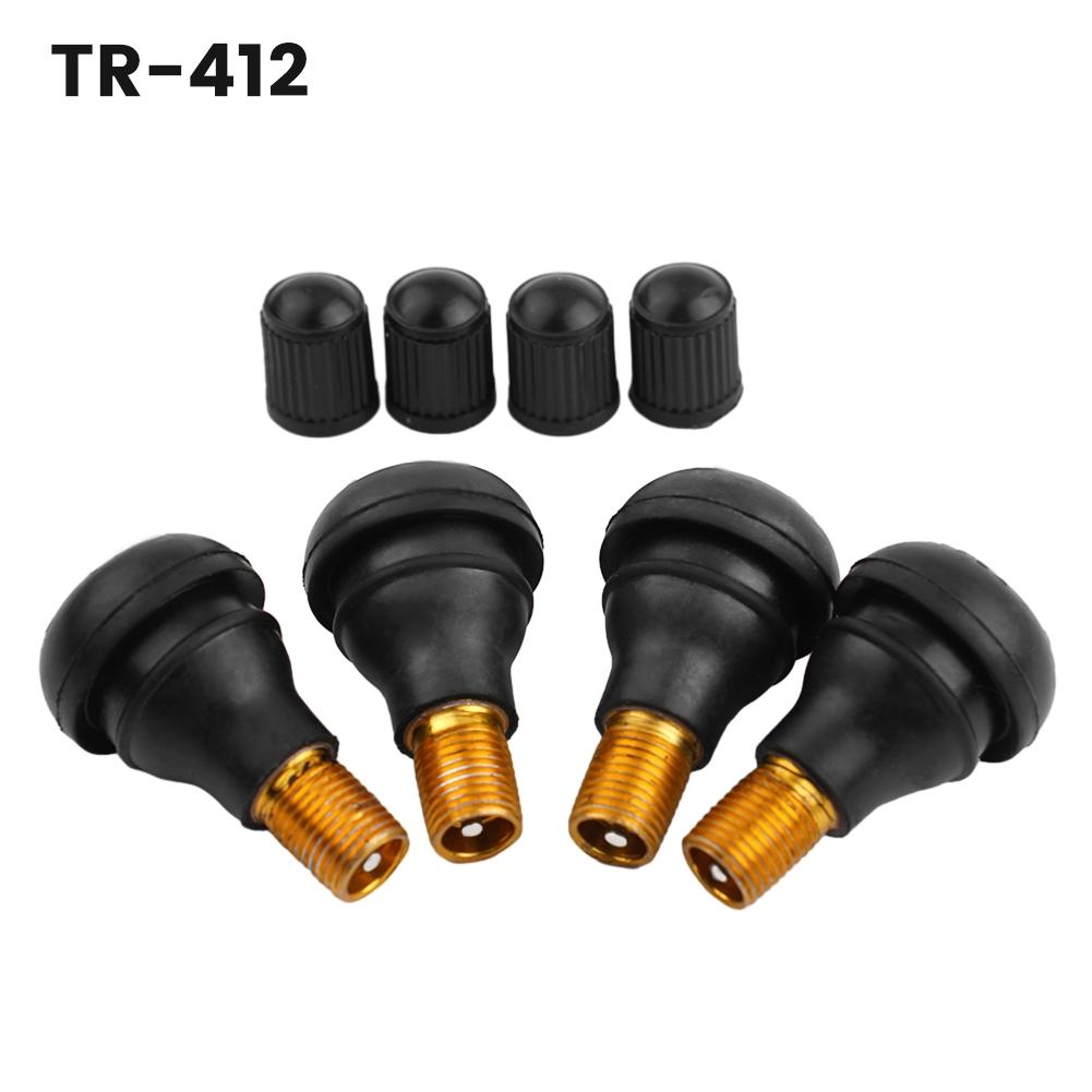 Wiith Valve Core TR412 Rubber Nozzle Rubber Valve Car Vacuum Tire Tubeless