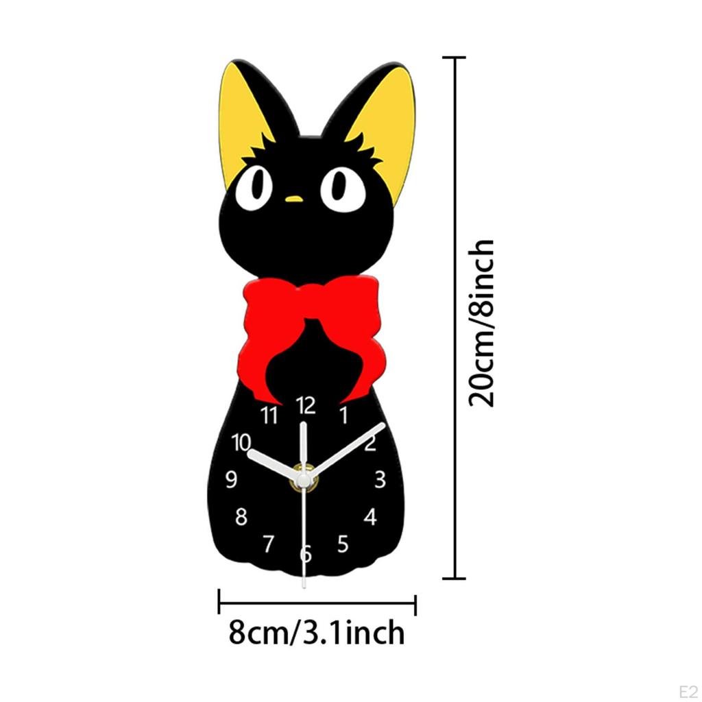 Cat Table Clock Desktop Ornament Gift,Non Ticking,Decorative,Decoration,Desk for Home Office