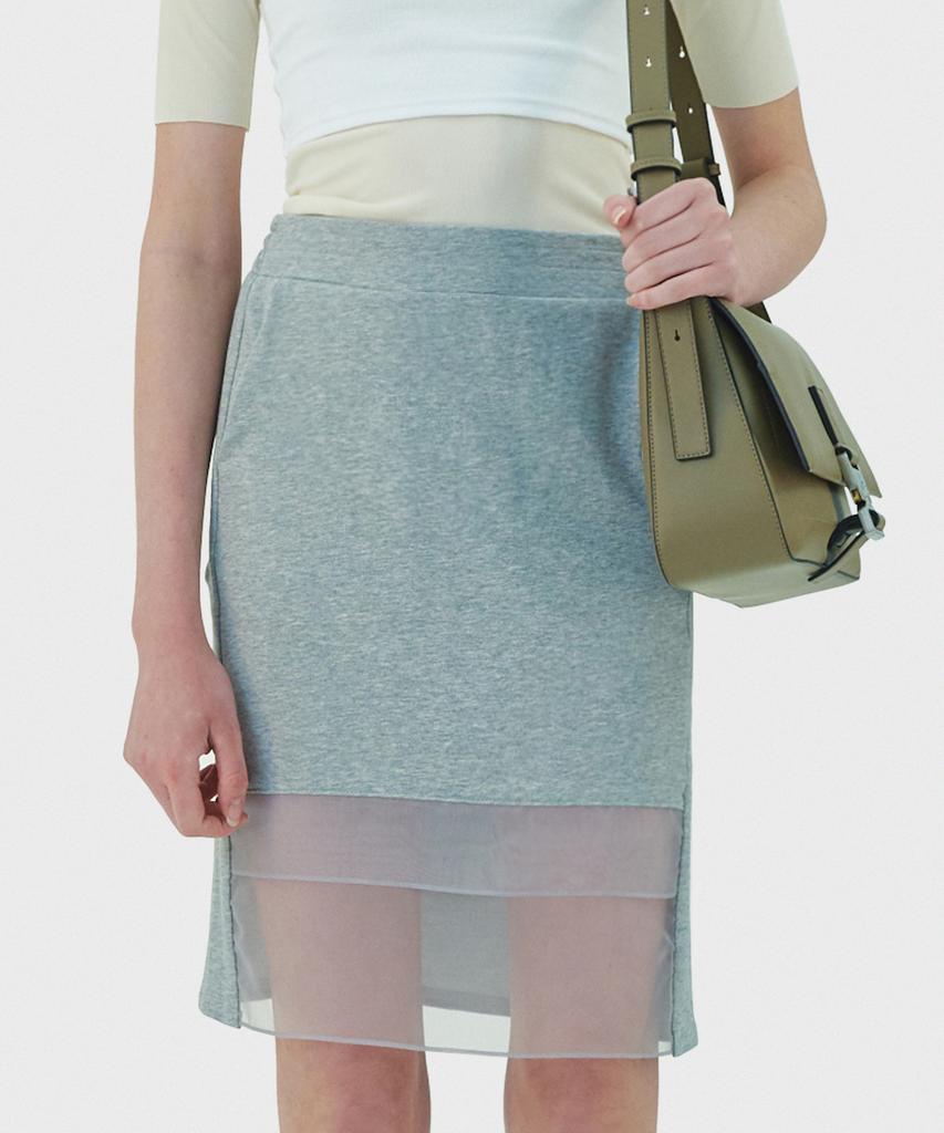 NILLRING S03.00 Organza Mix Mid-Length Skirt