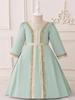 2025 Muslim Embroidered Long Sleeve Formal Dress for Children