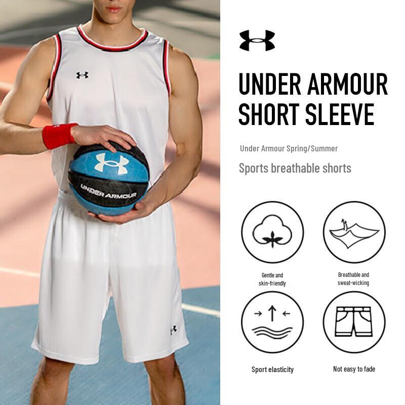 Under Armour Pantaloncini da Basket e Allenamento Uomo ad Asciugatura Rapida