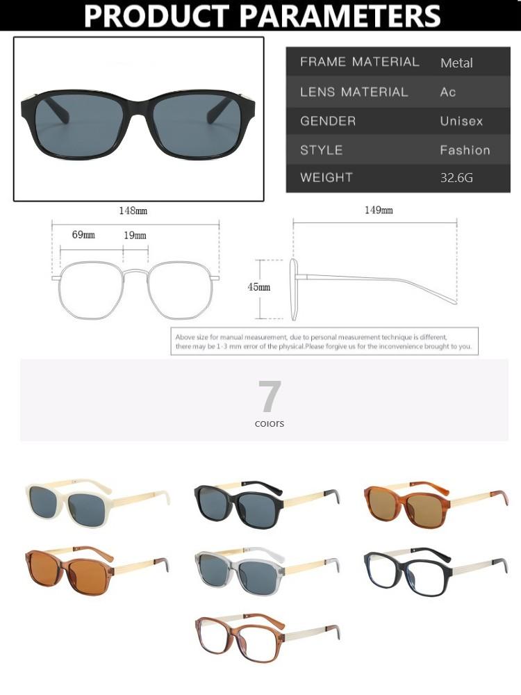 Retro Small Square Sunglasses Men Fashion Black Shadow Shades For Female Uv400 Women Trending Sun Glasses Frame