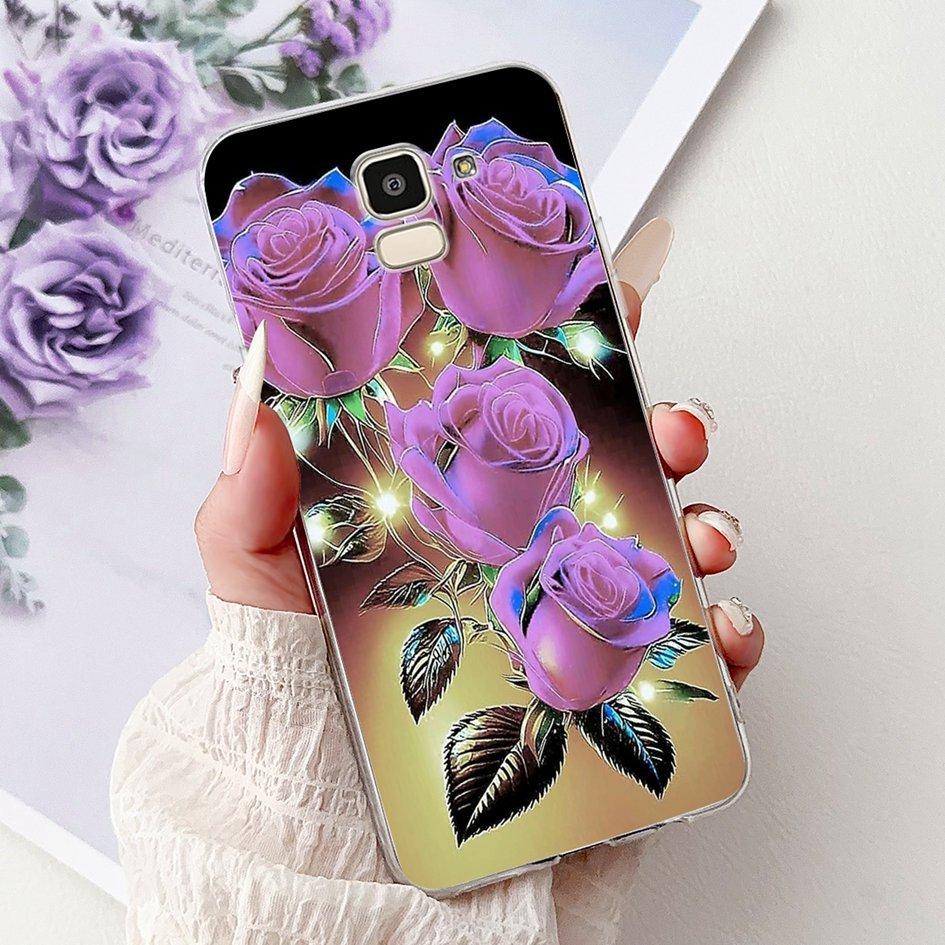 For Samsung Galaxy J6 2018 J600 SM-J600F Case Luxury Marble Dragon Soft Clear Silicone Phone Cover For Samsung J6 Plus J610 Capa