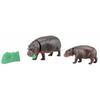 TAKARA TOMY "Ania AS-16 Pygmy Hippo Parent and Child" Animal Dinosaur Realistic Moving Figure Toy Ages 3 and Up Passes Toy Safety Standards ST Mark Ce