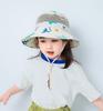 Stylish Ponytail Bucket Hat Breathable Children Fisherman Hat Lovely Shape Hat for Beach Camping