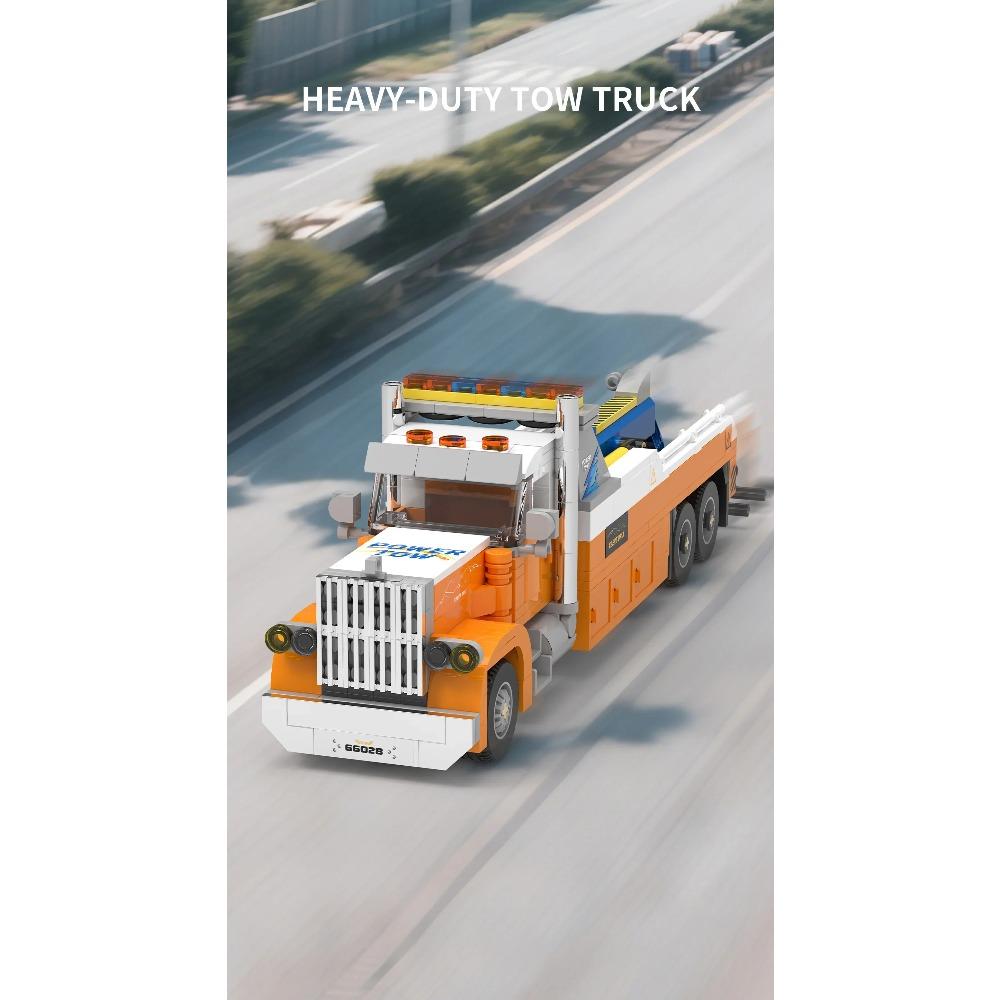 449PCS Heavy-Duty Trailer Building Blocks Educational Assemble Model Bricks Desktop Decoration Toys For Kids Holiday Gifts