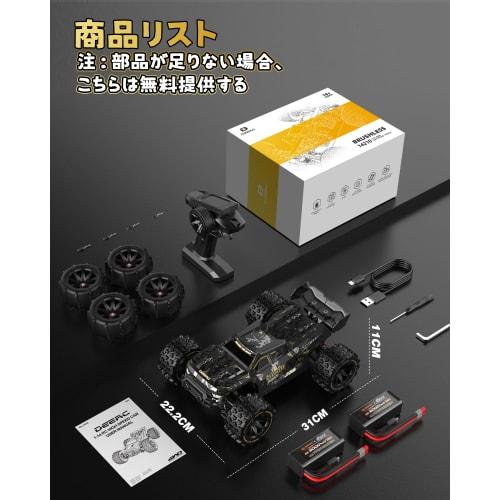 DEERC RC Off-Road Car for Kids and Adults, Remote Control Car, High Speed ??76km/h, Brushless Motor, 3S Battery, 4WD, Stepless Control, 1/14 Scale, Oi
