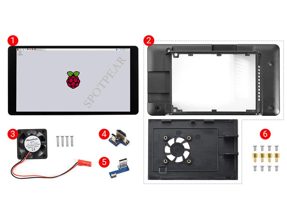 

Raspberry Pi 5.5 2K Дисплей - MIPI до HDMI, Сенсорний екран, Роздільна здатність 1440×2560 Підекран