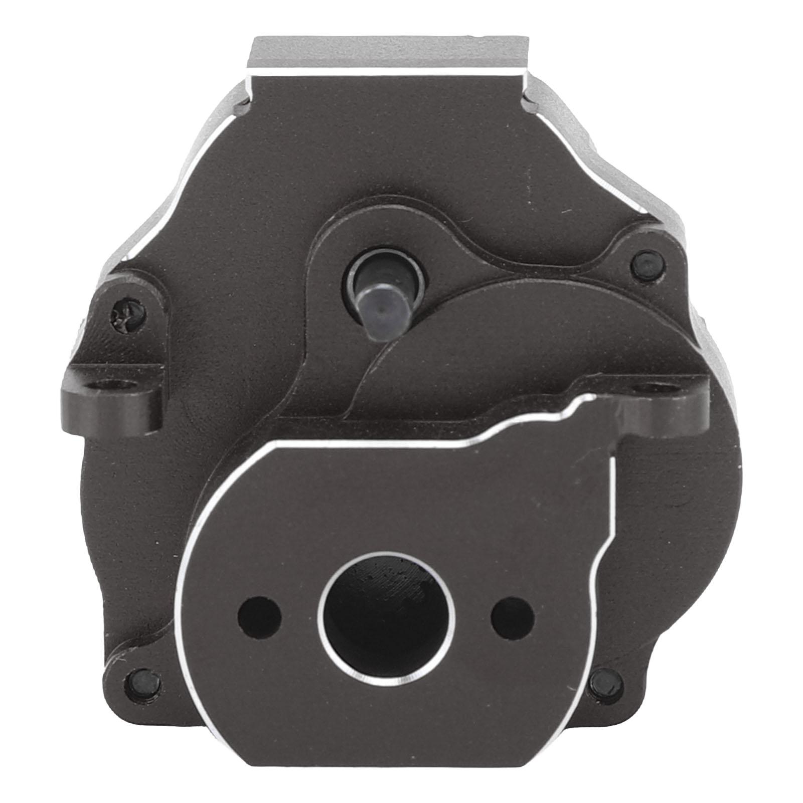 

Aluminum Alloy Transmission Gearbox with Motor Gear Replacement Accessory Fit for Traxxas 1 18 RC Crawler Black чорний