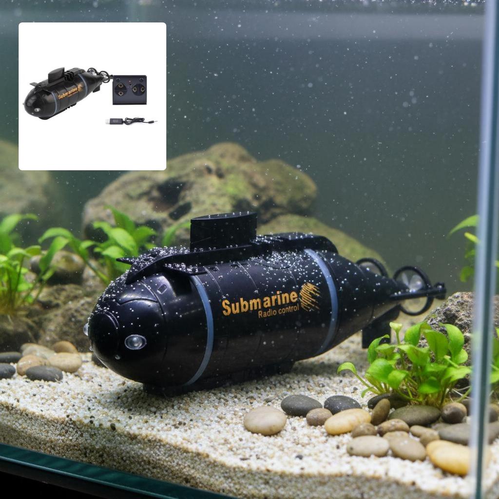 Control Underwater Vehicle Toy 6 Channels Dive and Floats for Kids, Pool,