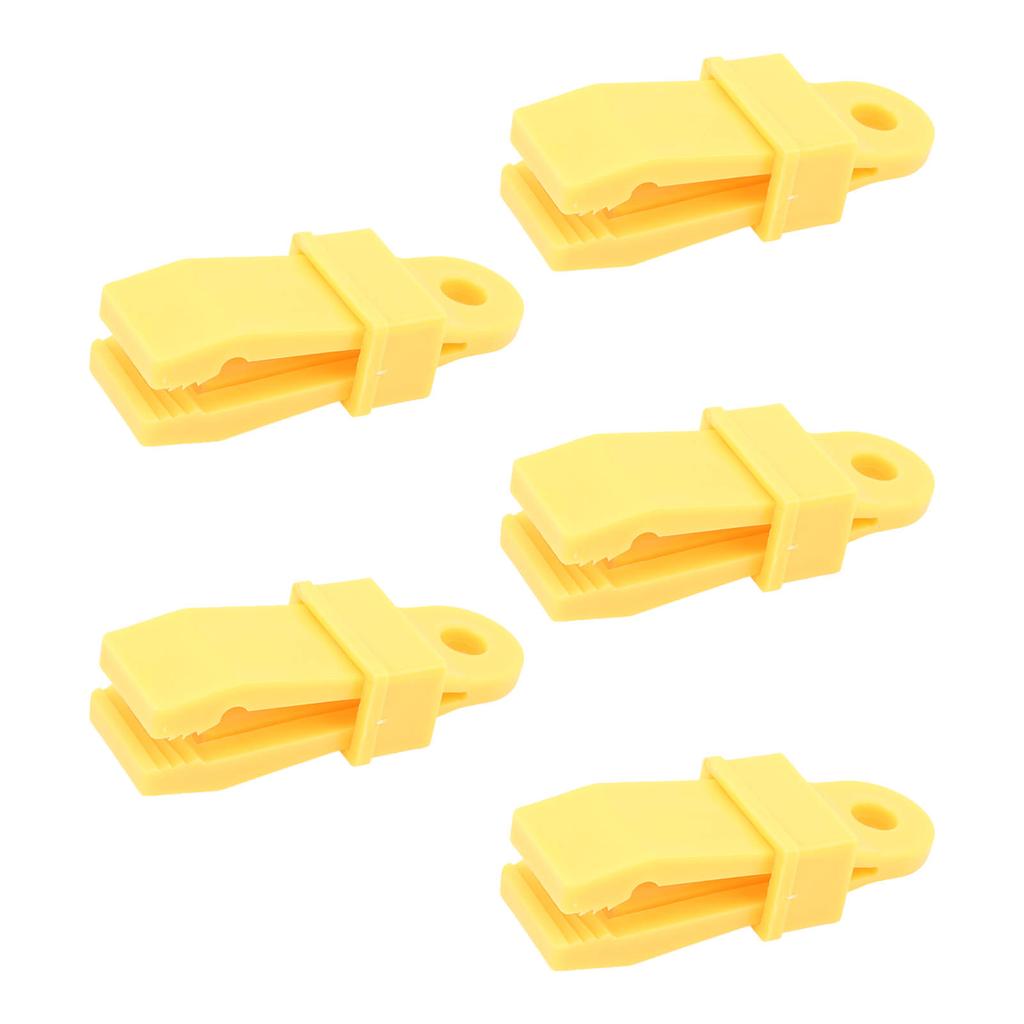 5pcs Tarp Clips Waterproof Tear Resistant Strong Lock Grip Tent Clips for Outdoor Camping