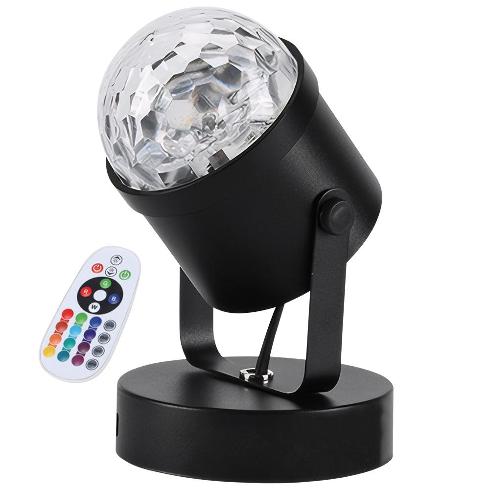 Water Ripple Desk Lamp RGB Projection Atmosphere Lamp Adjustable Dimmable Wall Spotlight for Bar Atmosphere Decoration