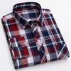 Men's 100% Cotton Plaid Long Sleeve Shirt - Casual Spring/Summer Style