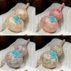 Cultural Feng Shui Gourd Plush With Gold Foil Embellishments For Home Decor