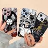 Black Clover Phone Case Tempered Glass For Iphone 14 13 12 11 Pro Mini XS MAX 14Plus X XS XR Fundas