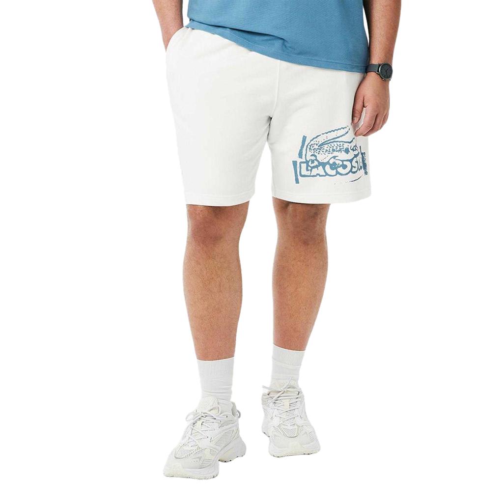 Lacoste Shorts Masculinos de Lã com Estampa Gráfica