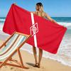 Red Beach Towel with Logo Design A Must-have Beach Towel for Beach Travel