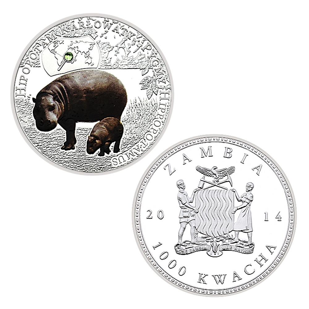 

Aanimal coins, rare African animals, tigers, pandas, silver metal commemorative coins, commemorative medals, gifts
