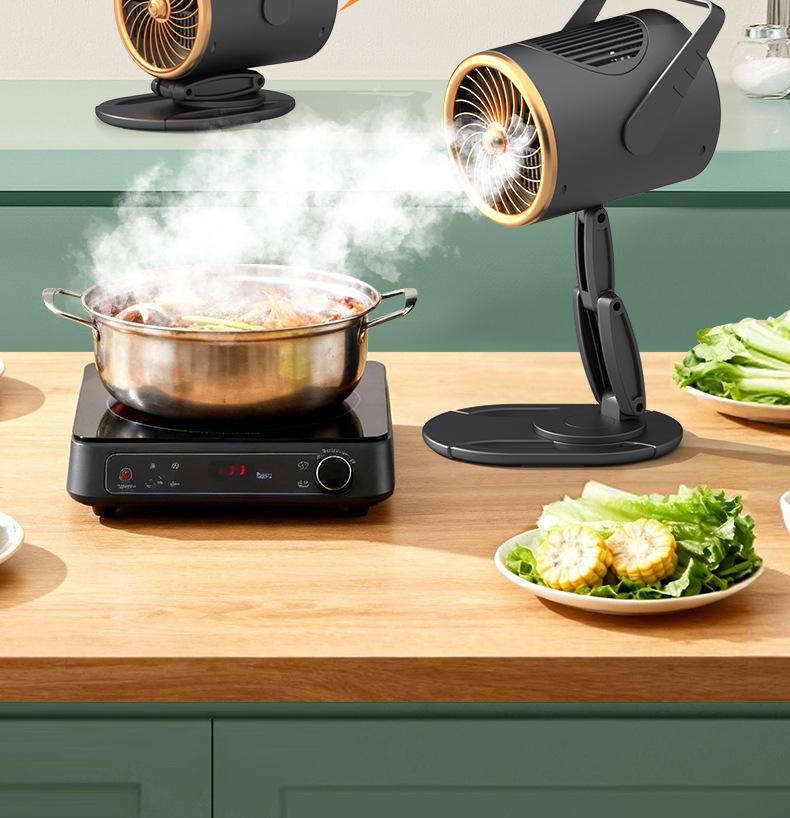 Portable High-Suction Desktop Range Hood for Kitchen, Camping, Hot Pot, and Barbecue Smoke Extraction