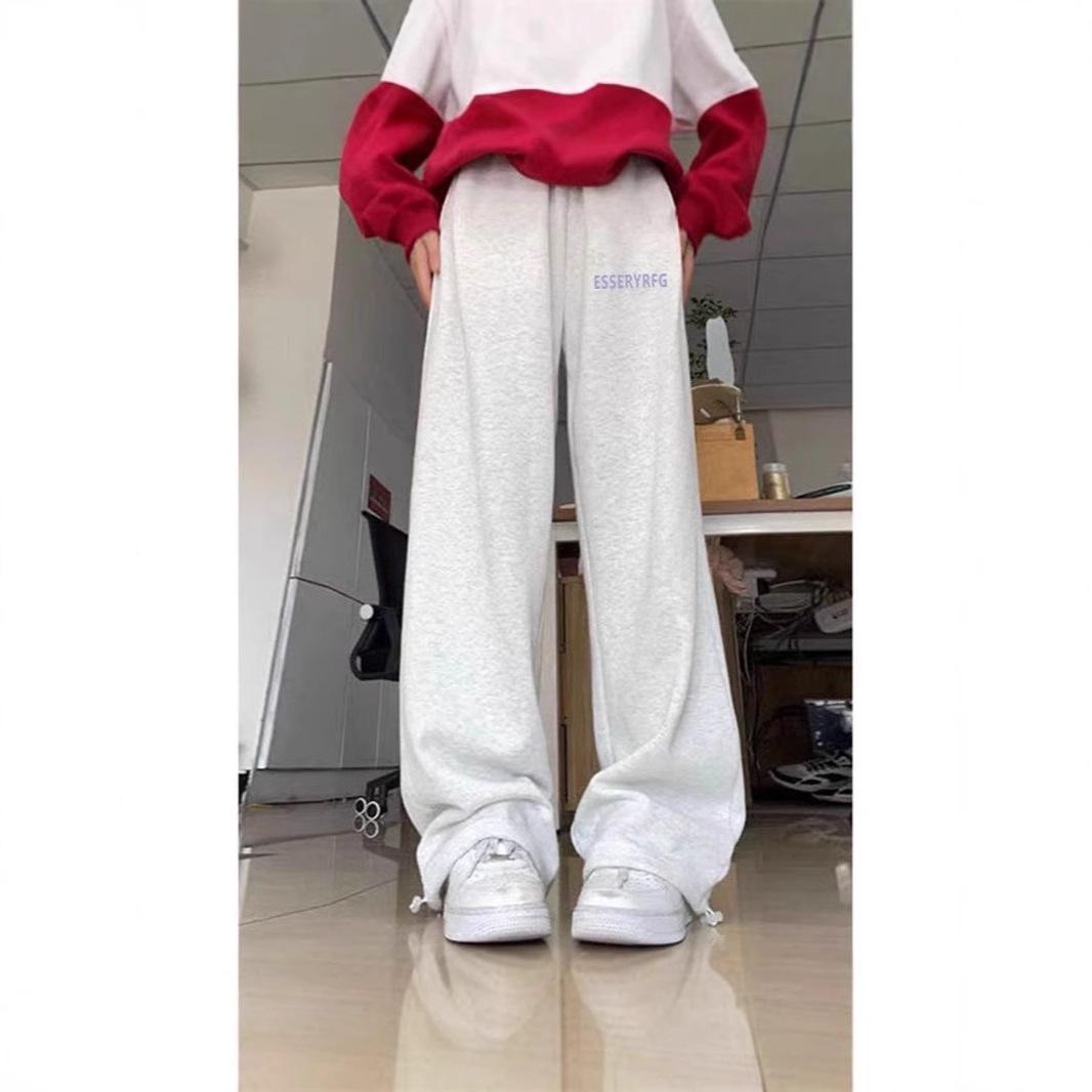 

Новые вельветовые спортивные штаны 2024 года: Повседневный, Свободный, Приталенный крой для весны и осени M