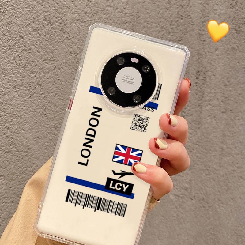 Custodia per telefono INS Light Ticket Aereo per Samsung S20 ULTRA S30 per Redmi 8 per Xiaomi Note10 per Huawei Y6 Y5 cover