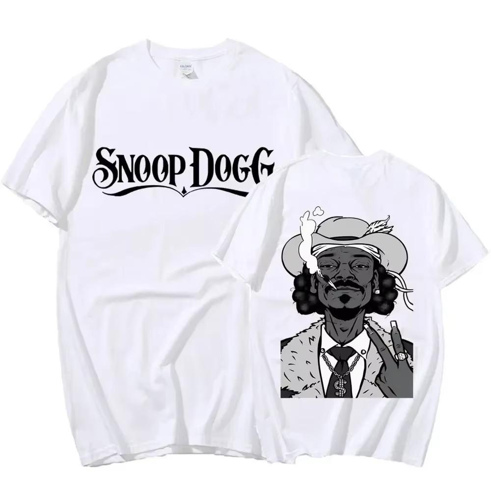 Hot Sale Rapper Snoop Dogg Graphic T Shirt Men's Hip Hop Fashion Style Funny T Shirts Summer Unisex Oversized T-shirt Streetwear