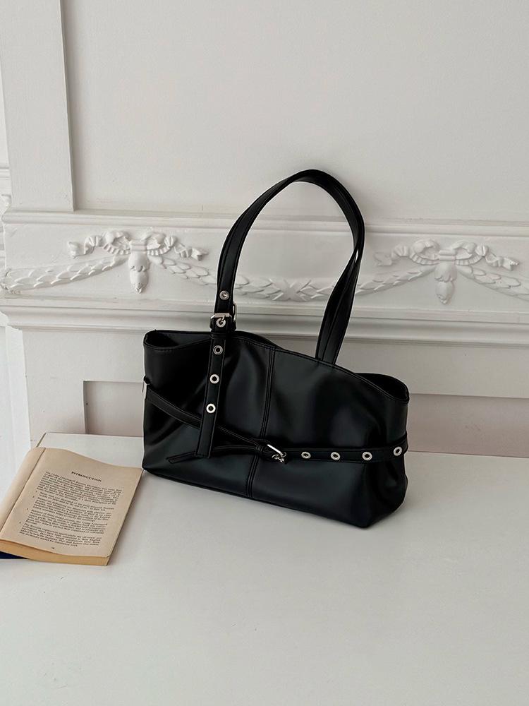 Korean-Style Underarm Tote Bag - Autumn/Winter, Large Capacity, Versatile Commute & Motorcycle Style Shoulder Bag for Women