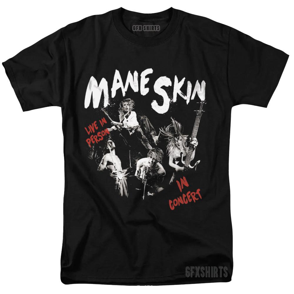 Koszulka Maneskin Merch z trasy koncertowej Koszulka z nadrukiem graficznym