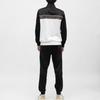 Men's Black Jogging Set and White Zip-Up Jacket with Black Stripes ELLESSE