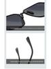 Men's Lightweight Polarized Metal Sunglasses - UV Protection, Black Outdoor Design