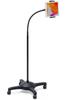 Sanwa Direct iPad Tablet Stand, Floor Standing, with Casters and Flexible Arm, 100-MR172