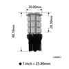 PA 2 Pieces 30 Chips T20 7443 White Automotive LED