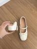 Fashion 2025 New Mary Jane Flat Shoes Women's Summer Korean Style French Gentle Fairy Casual Polyurethane Upgraded Version Rubber Sole