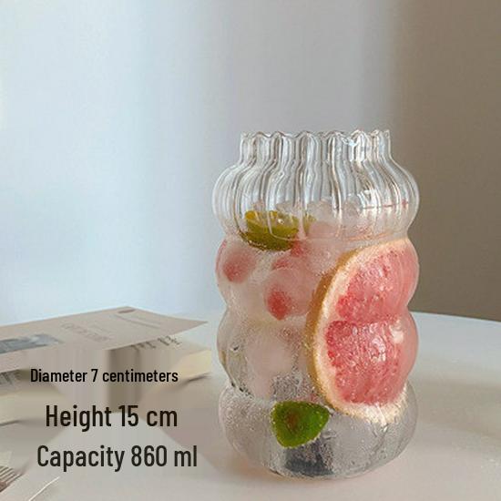 Chubby Glass Cloud Cup for Coffee, Juice, or Tea