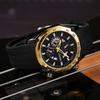 Fashion Decoration Silicone Sports Alloy Men'S Watch Hollow Calendar Quartz Watch