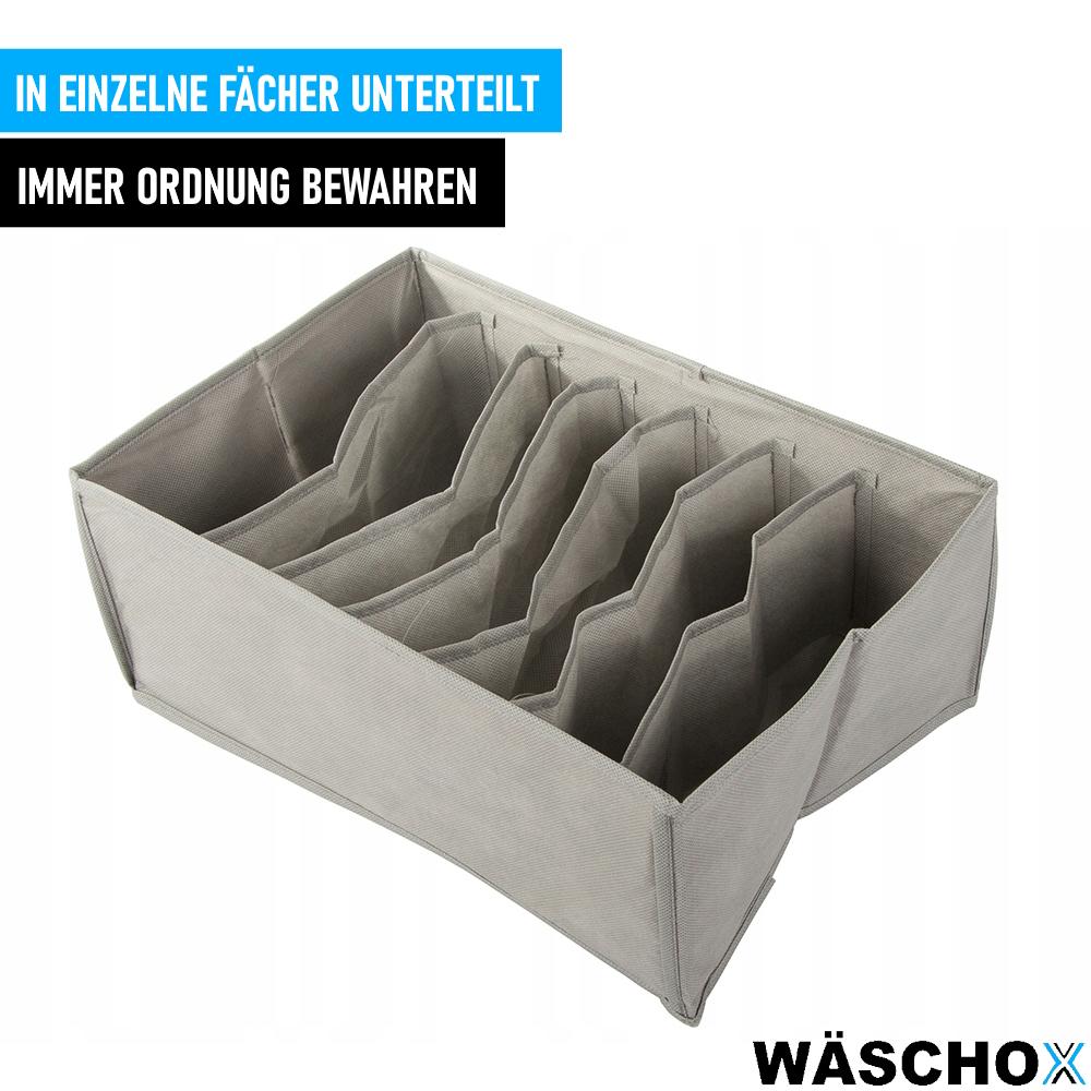 WÄSCHOX Aufbewahrungsbox Schrank Schubladen Organizer Stoffbox Faltbox Wäsche