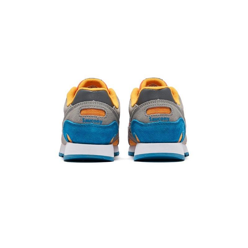 Saucony SHADOW 6000 kids low-top casual shoes grey orange SK267884