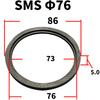 19 25 32 38 45 51 63 76 89 102 133 159mm Élelmiszeripari minőségű FKM tömítő tömítőgyűrű csík szaniter SMS csatlakozóhoz otthoni sörfőzéshez