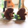 Keychain Capybara Plush Toy With Wagging Tail Pp Cotton Filled Gift Idea