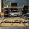 Lord of the Rings MapCrystal Velvet Rug Fantasy Adventure Theme Living Room Floor Mat Middle Earth Inspired DecorativeCarpet for