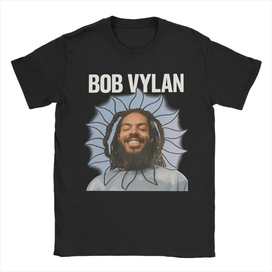 Мужская футболка Bob Vylan 100% хлопок Топы Креативная с коротким рукавом с круглым вырезом Футболка Идея для подарка Футболка XXXXXL чёрный
