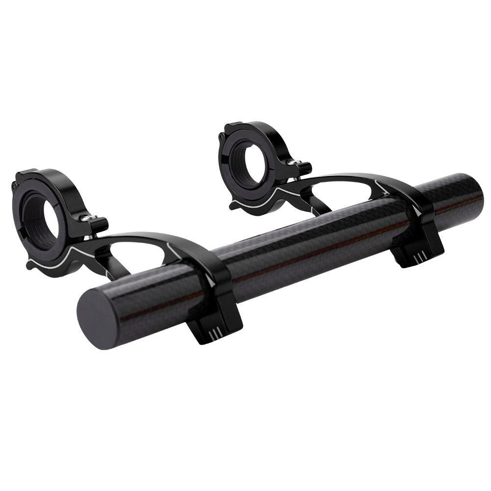 Bike Cycling Handlebar Extender Extension Holder Mount for GPS Lamp Units Headlights (Black)