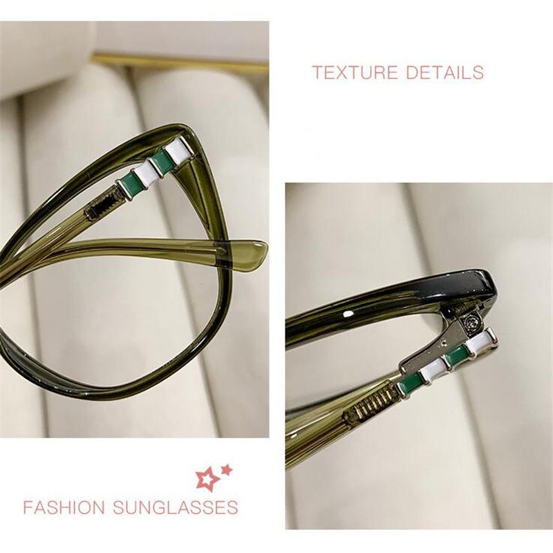 New Blue Light Blocking Cat Eye Prescription Eyeglasses With Cylinder TR90 Trend Myopia Eyeglasses Woman 0 -0.5 -0.75 To -6.0